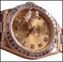 4.01 carat diamond gold bezel for rolex breitling watch