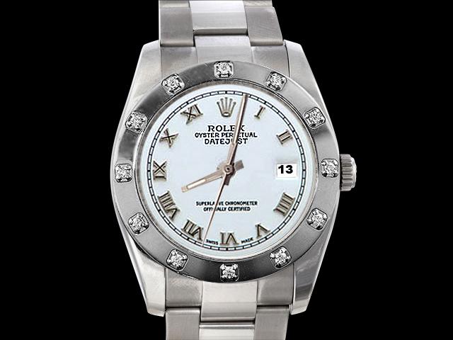 Bezel pearlmaster diamond rolex date just watch roman dial datejust