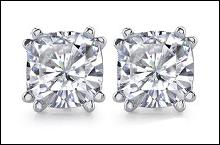 Big 4 cts. Cushion diamond earrings jewelry ear ring