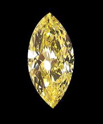 Big marquise yellow canary loose diamond 3 carats