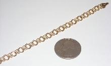 DOUBLE LINK yellow gold 14K bracelet bracelet new