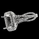 Antique style wedding Diamond ring semi mounting 2.00 carats