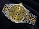 Champagne Arabic dial date just rolex mens watch