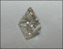 0.25 carat F VVS1 loose princess cut diamond