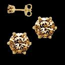 1 Carats Chocolate diamonds stud earrings pair brown earrings pair