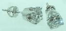 1.20 carats crown STUDS EARRINGS F VS1 new DIAMOND jewelry womens