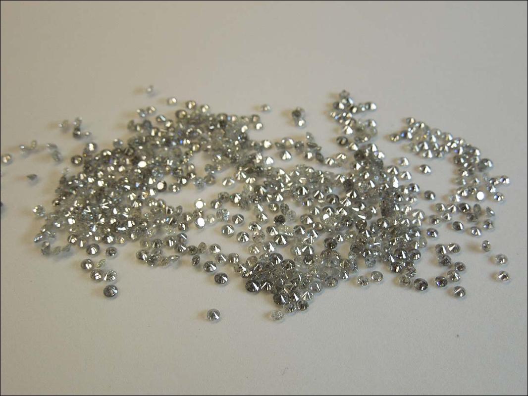 1 - 7 Pointer melee diamond parcel 1 carat I-J I1/I2 round cut mellees