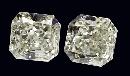 1 carat sparkling radiant diamond pair loose diamond natural earth mined