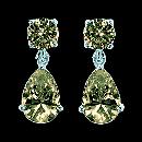 Cognac diamonds dangle earrings 2.50 carats fancy color