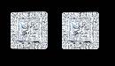 Diamond stud earrings 4.5 ct. Princess diamond ear ring