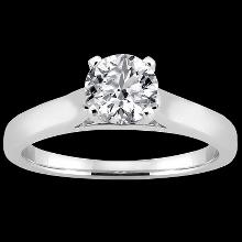1 carat diamond solitaire engagement ring white gold wedding jewelry