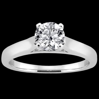 1 carat diamond solitaire engagement ring white gold wedding jewelry