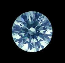 Blue enhanced round cut diamond loose 7 ct. diamond