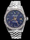 Blue roman dial datejust gents watch jubilee SS bracelet rolex diamond bezel