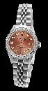 Brown diamond dial bezel jubilee SS bracelet datejust women watch rolex