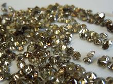 5 � 25 Pointer melee diamond parcel 5 carat champagne SI1/I1 round cut melees