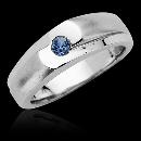 1 carat blue diamond solitaire anniversary ring white