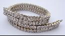 24.5 carats carpet diamond tennis bracelet round bezel