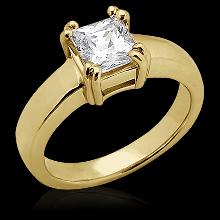 0.75 Ct. DIAMOND ring SOLITAIRE engagement gold yellow