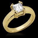 0.75 Ct. DIAMOND ring SOLITAIRE engagement gold yellow