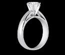 0.75 ct. diamond solitaire ring cathedral ring setting