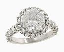 5 carats diamond ring pave jewelry engagement solitaire