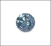 8 ct. blue loose diamond round cut loose diamond