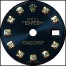 Black diamond dial for ladies datejust rolex dial