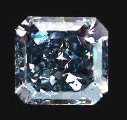 0.75 carat radiant cut blue diamond loose diamond blue