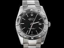 Black stick dial rolex oyster date just watch pearlmaster diamond bezel