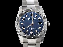 Blue Arabic dial date just watch rolex pearlmaster bezel diamond datejust