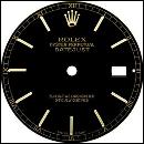 Black stick dial rolex women datejust dial ladies