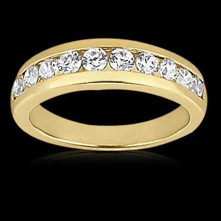 0.65 ct diamonds wedding band gold SPARKLING & NICE