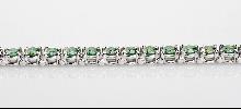 Fancy green diamonds tennis bracelet 14.04 carat new