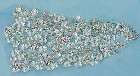 1 - 1.25 Pointer star melee diamond parcel 1 carat G/H SI3 round cut diamond