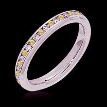 1 ct. diamonds yellow canary eternity wedding band ring