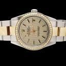 Brown stick dial perpetual date just watch rolex SS & gold oyster bracelet