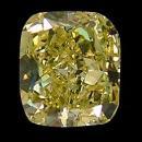 Cushion cut fancy yellow loose diamond 2.0 carats