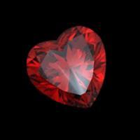 2.5 carat heart cut SI red loose diamond sparkling diamond