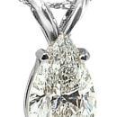 2.5 ct. solitaire diamond jewelry pendant necklace