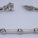 5.5 carat DIAMOND Tennis Bracelet VS full bezel white gold new