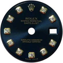 Black diamond dial for mens datejust rolex dial