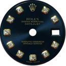 Black diamond dial for mens datejust rolex dial