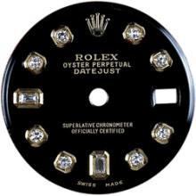 Black diamond dial for women rolex datejust dial