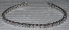 Sparkling 8.57 carat diamonds DIAMOND TENNIS BRACELET White Gold 14K