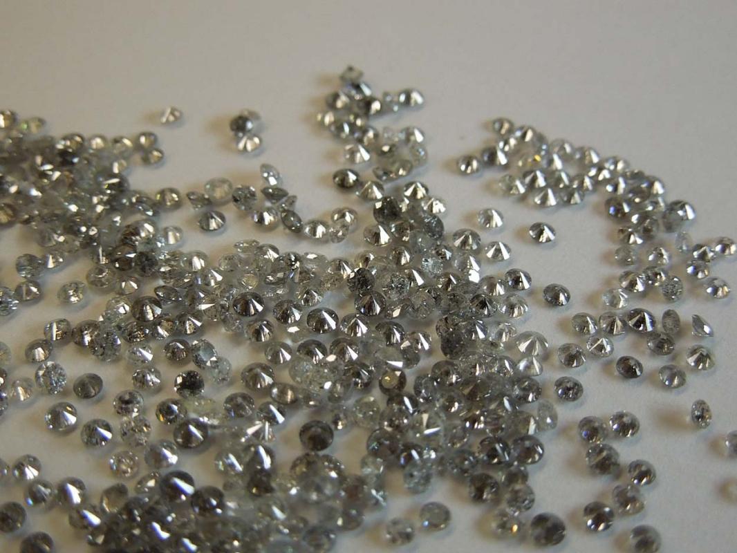 1 - 7 Pointer melee diamond parcel 2 carat I-J I1/I2 round cut mellees