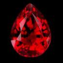 1 carat SI red diamond pear cut loose sparkling diamond
