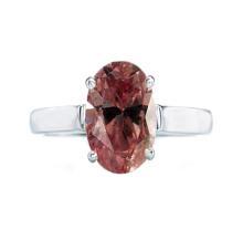 1.25 ct. oval diamond ring rose diamond solitaire ring