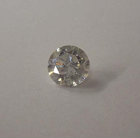 F VS1 round cut loose diamond 1.06 carat heart & arrows