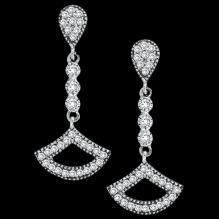 Diamonds chandelier earrings 2.5 carat diamond hanging earring white gold